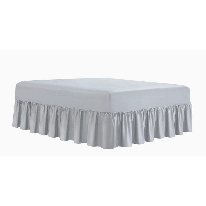 Linen Home Extra Deep Frilled Fitted Valance Sheet Single Bed