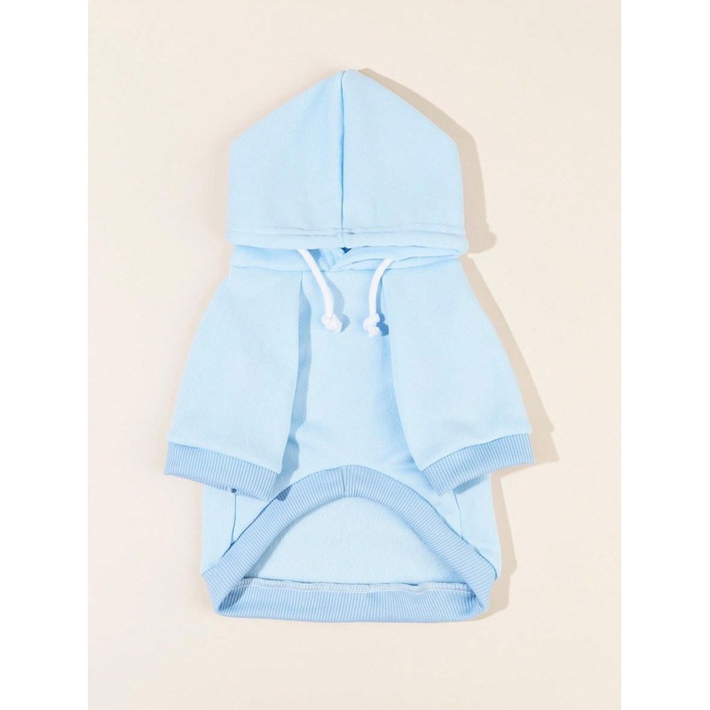 QWINEE Basic Dog Hoodie, Dog Warm Jacket, Cat Apparel, Dog