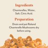 Roland Foods Canned Chanterelle Mushrooms, Specialty Canned Food, 7.9-Ounce Can