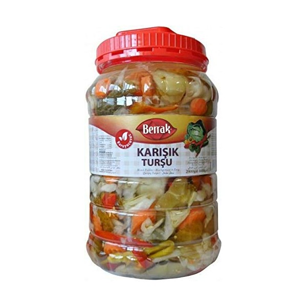 Berrak Mixed Pickles Karisik Tursu 5kg (~11lb) Made in Turkey