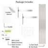 Wallniture Lyon Kitchen Organization and Storage Rack, Stainless Steel Metal