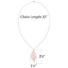BOUTIQUELOVIN Rose Gold Long Leaf Pendant Necklaces for Women Real