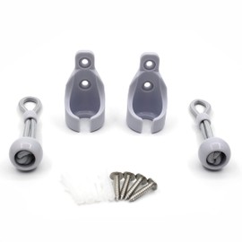 Blinds & Shades - Kit de conversión de cuerdas elásticas con receptor de persianas, cortina exterior, persianas enrollables, para interiores y exteriores