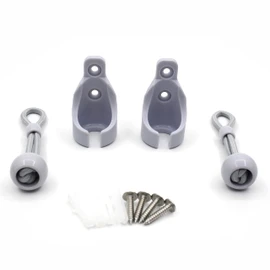 Blinds & Shades - Kit de conversión de cuerdas elásticas con receptor de persianas, cortina exterior, persianas enrollables, para interiores y exteriores