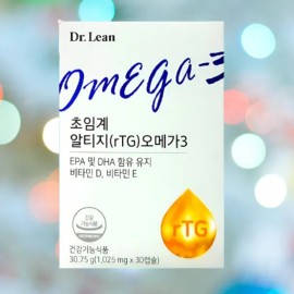 Dr.Lin Supercritical RTG (rTG) Omega 3 30 capsules x 3 boxes / 닥터린 초임계 알티지(rTG) 오메가3 30캡슐X3박스