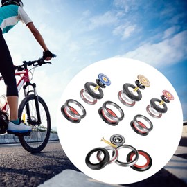 Cocoarm Headset Bearing Aluminum Alloy Tapered Headset Bearings Road Front Fork Headset Tapered Tube To Straight Tube Headset Bearings Anodized Processing 28.6 * 42-52 * 39.8(30)