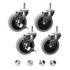 DELIVeR 3 Inch, Locking Swivel Caster Wheels, Set of 4,
