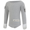 ScratchSleeves | Flip-mitt Bodysuit for Itchy Babies | Grey Marl