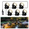 POPOSOAP Pond Lights, 6-in-1 Warm White Underwater Pond Lights, IP68