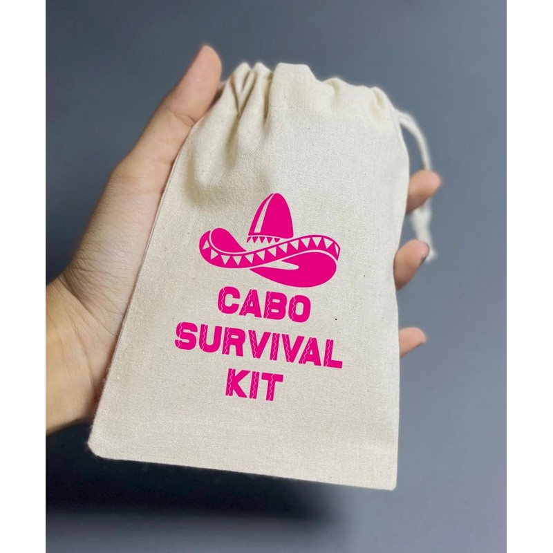 WOW PARTY Bachelorette Party Favor Bags, Wedding Survival Recovery Kit,