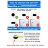 Teaayako Toilet Push Button 38mm Thread Diameter Dual Push Flushing