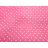 Unbranded Polka Satin Charmeuse Fabric Fairy Pink Apparel By The