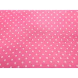 Unbranded Polka  Satin Charmeuse Fabric Fairy Pink Apparel By The Yard