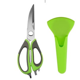 Kitchen Scissors, Kitchen Scissors Set Heavy Duty Made of Stainless Steel Sharp Blades - Multipurpose Scissors for Meat, Chicken, Fish, Vegetables, and Herbs, Bottle Opener