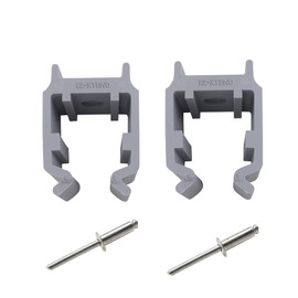 EZ-Xtend Bimini Top Hardware Durable Marine Grade Pontoon Top Bimini Clips for Boat Bimini Top Square Frames. Secure Pontoon Bimini top Support Poles to Bimini Top Frame. USA Made (Gray, 1" Clips)