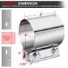 DNA Motoring EXA-CL-009 Abrazadera de Banda 3 Pulgadas Acero Inoxidable
