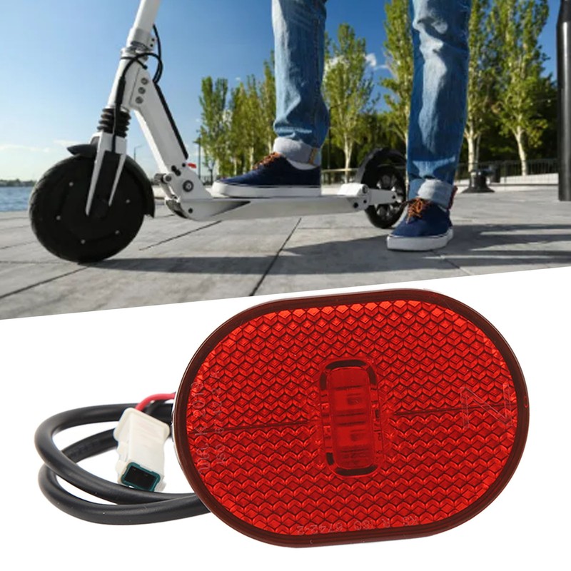 Electric Scooter Rear Tail Light Easy To Install Waterproof Lightweight
