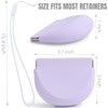 YNSHOUNA Retainer Case, Silicone Squeeze Top Retainer Holder with Lanyard,