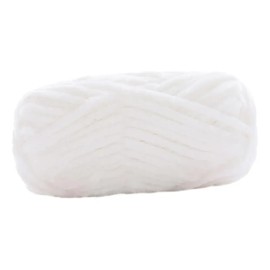 Hilo Grueso, Hilo Voluminoso Para Crochet, 80 M, Hilo Blanco
