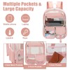 Vangue Clear Backpack Stadium Approved Heavy Duty Clear Bookbag with