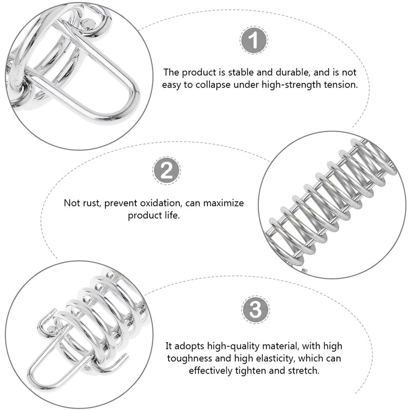 Pack of 6 Accessories Tension Springs, Tension Spring Springs, Stainless