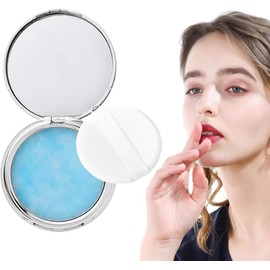 Polvo Matificador Cremoso Lavanda Maquillaje Mate Candy Bella Textura Seda Control de Aceite Elimina Brillo Facial Larga Duracion (Celeste, Único)