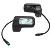 Electric Bicycle LCD Display Waterproof Connector Data Display Meter 24V