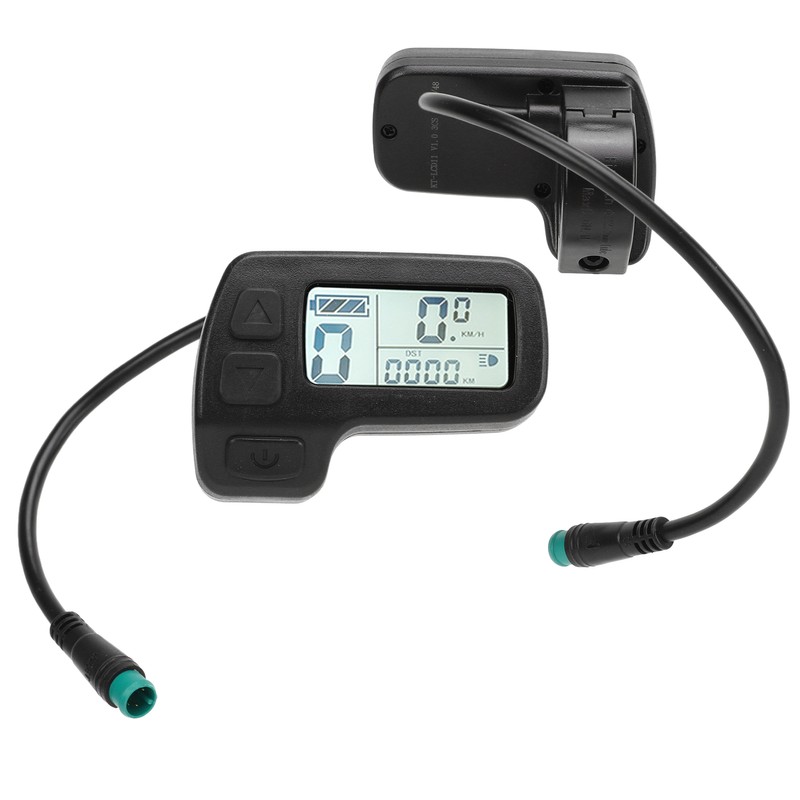 Electric Bicycle LCD Display Waterproof Connector Data Display Meter 24V