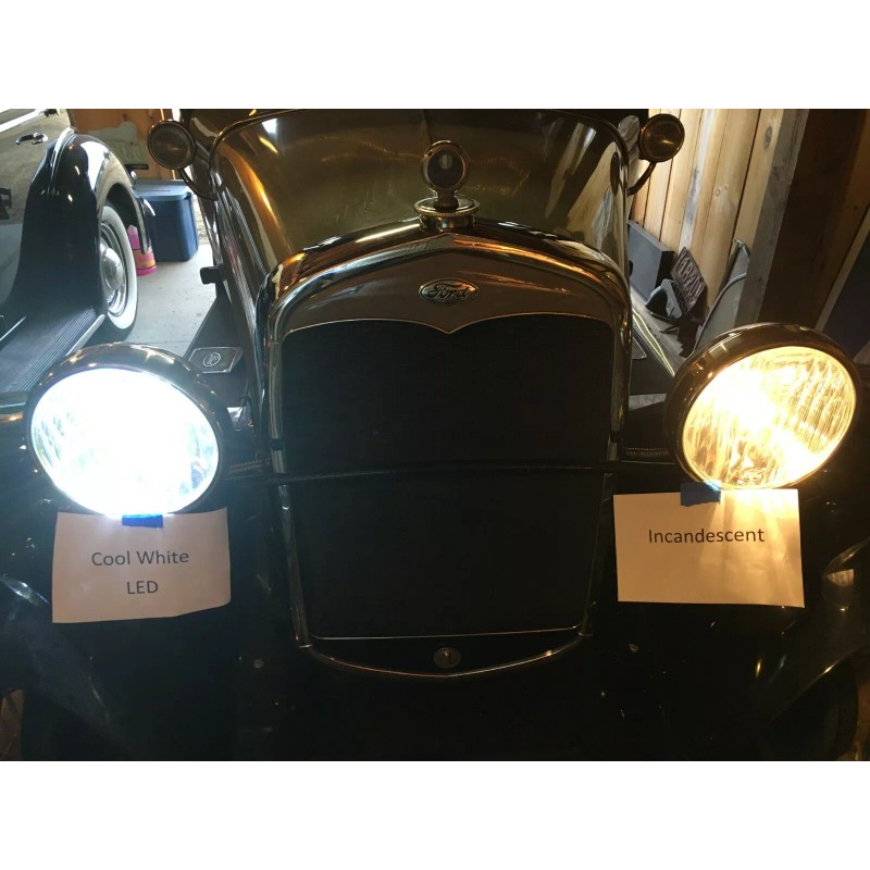 Ford LED Headlight Bulb 6-Volt or 12-Volt | Model A