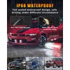 OFFKAT Upgraded 8 PCS 12 LED Sync Feature Emergency Strobe