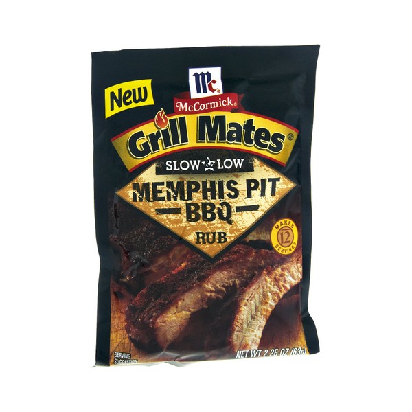McCormick Grill Mates Slow & Low Memphis BBQ Rub, 2.25 OZ (Pack - 20)