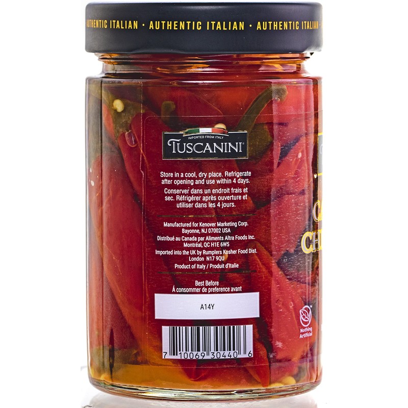 Tuscanini Premium Whole Calabrian Chili Peppers In Olive Oil, 9.2oz