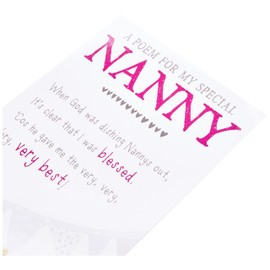 Blessed Greetings Card Nanny Birthday Card. Birthday Card for Nanny, Nice Words Birthday Card For Nanny, Happy Birthday Nanny Card