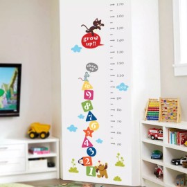 DaraBaby Vinil Decorativo Infantil Regla Medición Números Gato Yperro