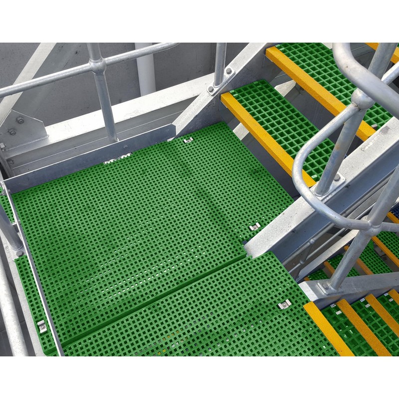 Agfabric 1x4ft Fiberglass Drain Grating 1''Thickness, Non-Slip Floors Cover, Rustless