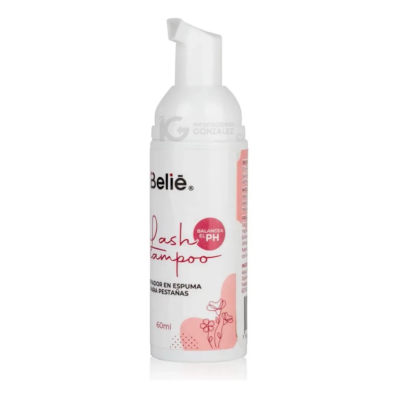 Espuma Limpiadora Lash Shampoo Para Extensiones De Pestañas Mink Belié®
