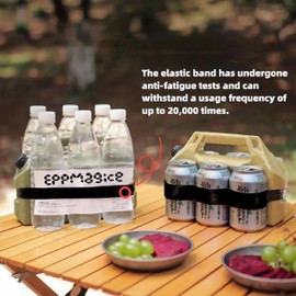 EPPMagice 2-in-1cold Packs for Cooler& Water Jug - 1.5L Portable with Reusable Ice Packs for Beer/Drink Coolers, 24Hrs Cold Retention for Camping, Hiking, Beach (Coffee)