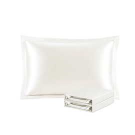 Stonecrest Silk Pillowcase 2 Pack,100% Mulberry Silk Pillowcase for Hair and Skin Health, Standard Size 50x75+5cm Pillow Case, Soft Smooth Cooling Pillow Covers for Sleeping