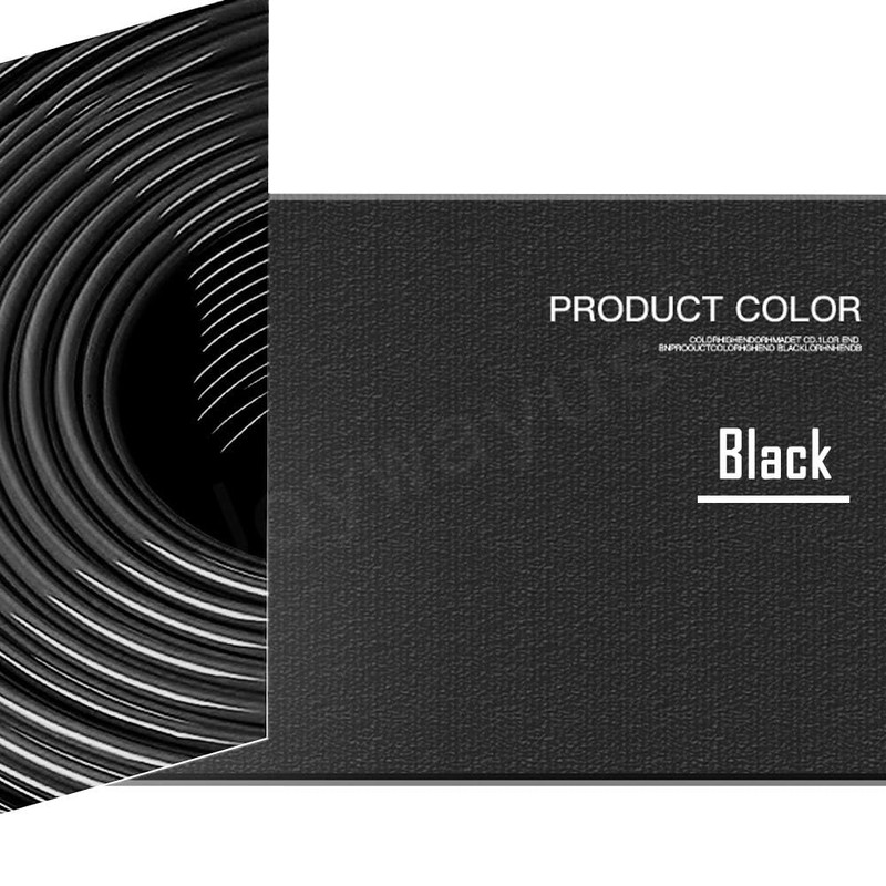 Joywayus 1/4" OD 557Ft Black Pneumatic Tubing Pipe PU Air