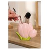 Hosoncovy Ceramic Tulip Makeup Brush Organizer Pot Makeup Brush Holder