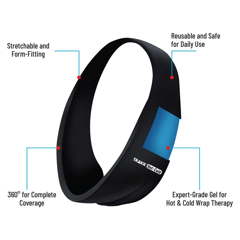 TRAKK ICE Teeth Ice Pack Head Wrap for Chin, Oral,