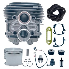 youjupazi 4238 020 1202 Cylinder Piston Kit for Stihl TS410 TS420 TS 410 420 Cut-Off Saw 50mm with 4238 430 0500 Stop Switch with Wires Gasket kit Part