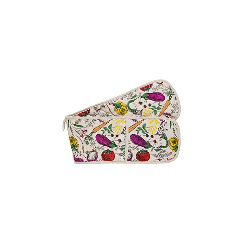 The British Textiles Co VEGETABLES - Double Oven Glove 18x88cm