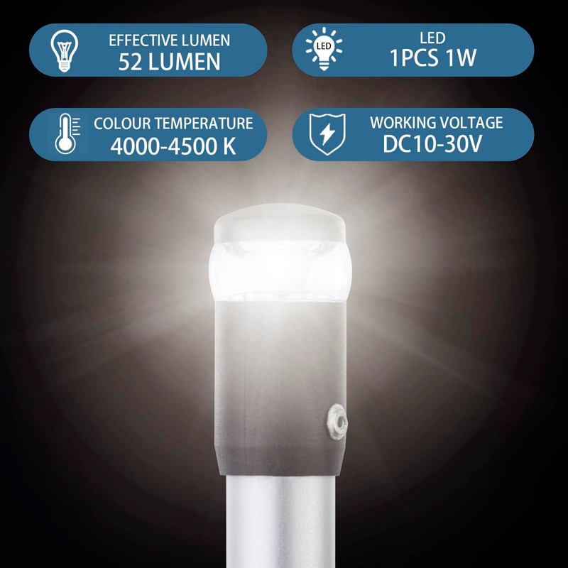 CLGMarine LED Boat Navigation Light-360 Degree All-Round Marine Anchor Light,Adjustable