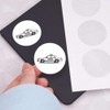 24 x 40mm Round 'Police Car Side View' Stickers (SK00070168)