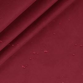 RUDONG M Ripstop Nylon Fabric by The Yard, 1 Yard x 58 Inch Wide Burgundy Polyester Fabric, Waterproof Fabric for Outdoor Clothing, Sewing, Kite, Flag, DIY Crafts