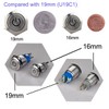 Ulincos Latching Push Button Switch U16F5 1NO1NC SPDT ON/Off Silver