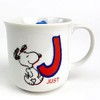 スヌーピー イニシャル マグ J