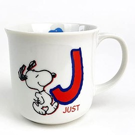 スヌーピー イニシャル マグ J