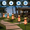 Hokfirm 5 Pack Lighthouse Gifts, Solar Garden Lights Outdoor Garden